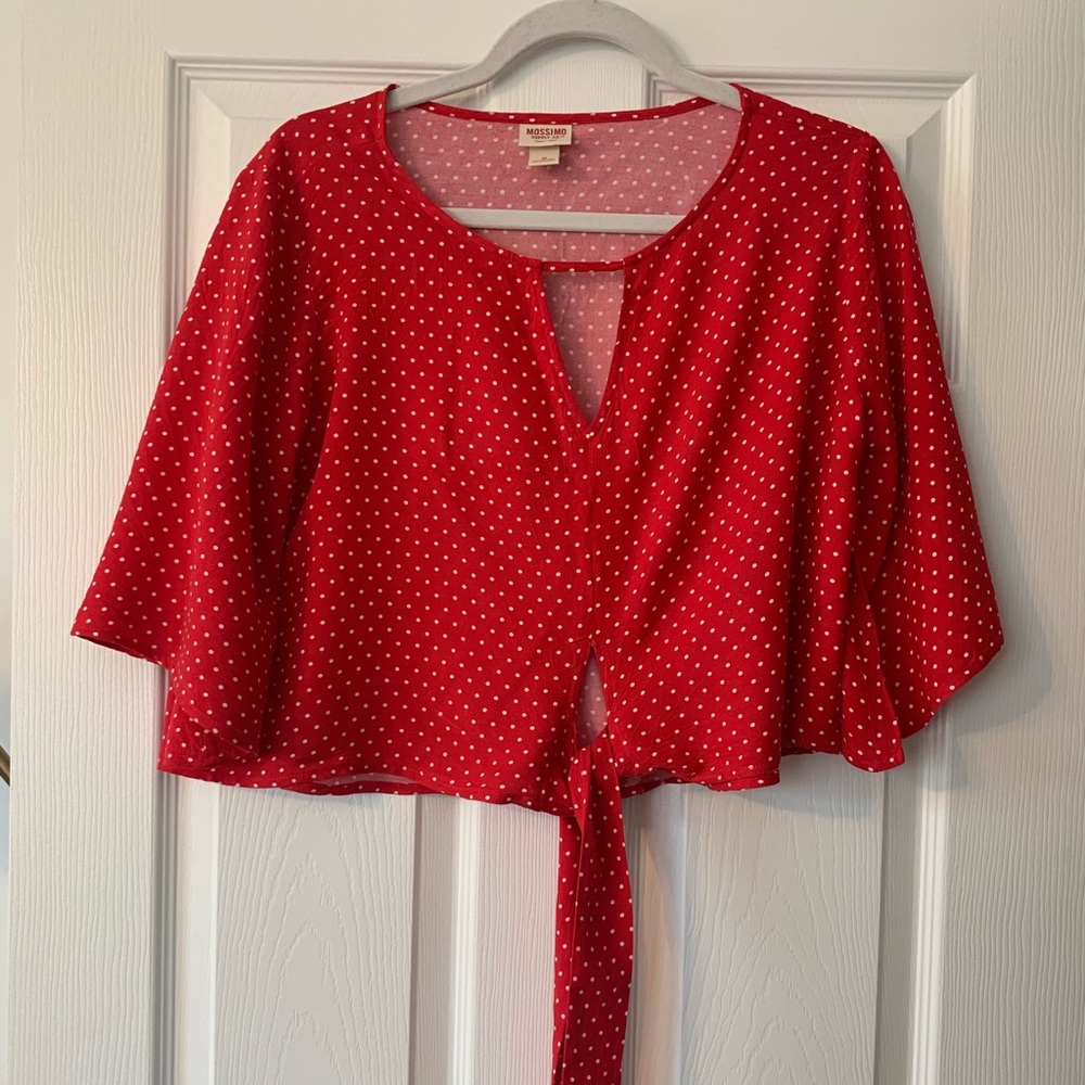Red Polka Dot Crop Top